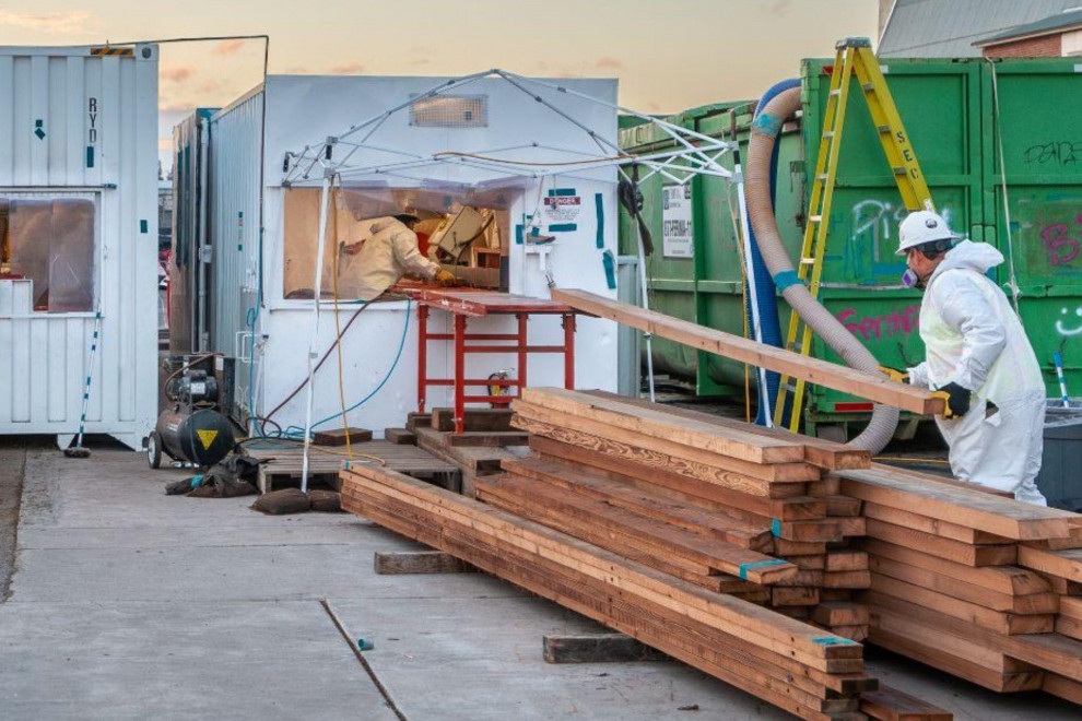 Google to reuse 1943 hangar Douglas-fir in Oregon mass timber office