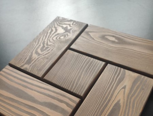 Larício-siberiano Parquet Secagem ao ar 33 mm x 312 mm x