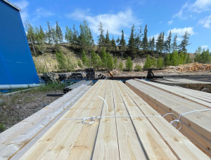 50 мм x 150 мм x 6000 мм Термообработанная Доска обрезная Ель-Сосна (S-P) R/S KD