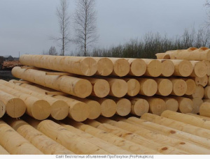 Оцилиндрованное бревно Лиственница сибирская 280 мм x 4 м