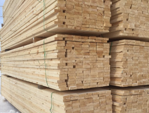 50 mm x 100 mm x 4000 mm  Eingefasstes Brett Fichte-Kiefer-Tanne (SPF) S4S GR