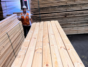 38 mm x 150 mm x 4000 mm 热处理 建築材 火炬松 R/S KD