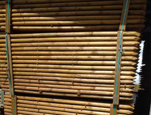 Pine Rounded beam 50 mm x 6 m