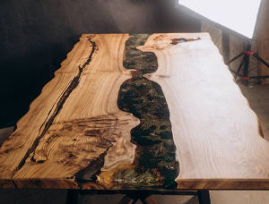 Столешница Вяз 50 мм x 1000 мм x 2000 мм