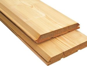 Фасадная доска шип-паз Ель-Сосна (S-P) KD 20 мм x 145 мм x 5100 мм