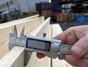 19 мм x 100 мм x 4000 мм  Доска обрезная Ель-Сосна (S-P) R/S KD