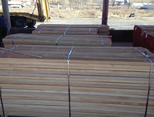 25 mm x 150 mm x 5000 mm Hitzebehandelt Eingefasstes Brett Buche S1S1E KD