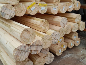 Straight Glulam Beam Red Oak 2000 mm x 2000 mm x 10 m
