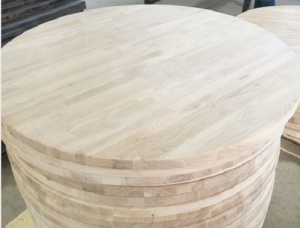 White Oak Solid Wood Round Table Top 19 mm x 600 mm