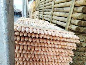 Pine Rounded beam 50 mm x 6 m