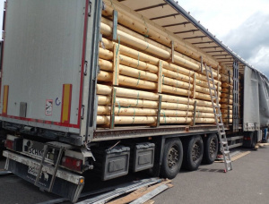 Epicea-pin (S-P) Poutre arrondie 160 mm x 6 m