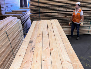 35 mm x 125 mm x 4000 mm KD R/S Isıl işlem görmüş Taeda Pine Kereste