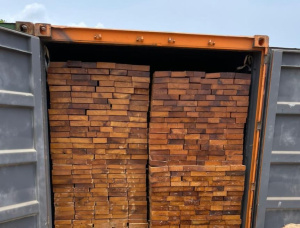 50 mm x 150 mm x 6000 mm अउपचारित Iroko आरी कटी लकड़ी