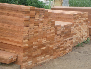 50 мм x 150 мм x 500 мм  Доска обрезная Бубинга (Кевазинго, Акуме) S4S AD