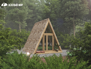 Каркасный дом Ель-Сосна (S-P) 16 м<sup>2</sup>