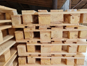 Holzpalette 1200 mm x 800 mm x 144 mm
