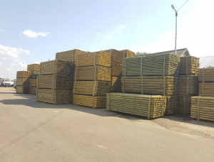 Pine Rounded beam 50 mm x 6 m