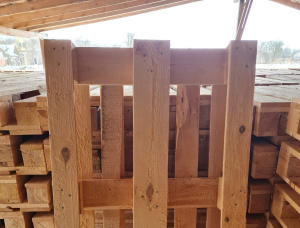 Holzpalette 1200 mm x 800 mm x 144 mm