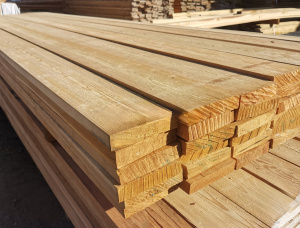 25 mm x 150 mm x 3000 mm KD R/S  Alerce siberiano Madera aserrada