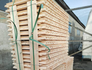 Pine Rounded beam 50 mm x 6 m