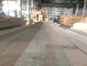 35 mm x 95 mm x 6000 mm  Eingefasstes Brett Sibirische Lärche R/S GR