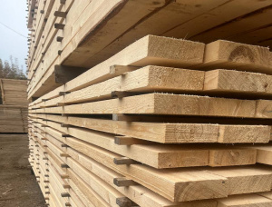 50 мм x 125 мм x 4000 мм  Доска обрезная Ель S4S KD