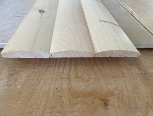 Блок-хаус Сосна KD 0.27 мм x 135 мм x 3000 мм