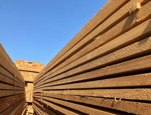 32 мм x 150 мм x 6000 мм  Доска обрезная Лиственница сибирская S4S GR