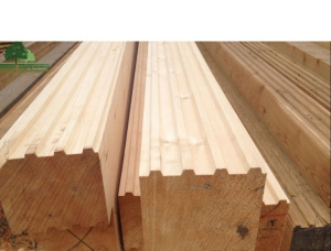 Профилированный брус Лиственница сибирская KD 145 мм x 150 мм x 6000 мм