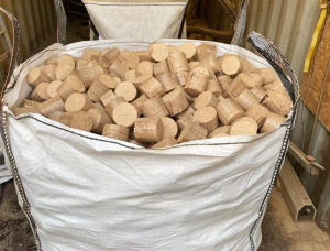 RUF Briquetas de madera 155 mm x 400 mm x 100 mm