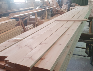 Половая доска Ель-Сосна (S-P) KD 35 мм x 115 мм x 6000 мм