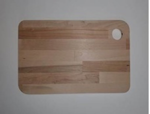 Доска разделочная прямоугольная Береза повислая 350 мм x 220 мм x 8 мм