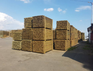 Pine Rounded beam 50 mm x 6 m