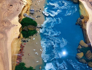 Столешница Дуб красный 70 мм x 1100 мм x 4000 мм