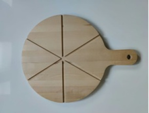 Доска для пиццы круглая Береза повислая 320 мм x 320 мм x 18 мм