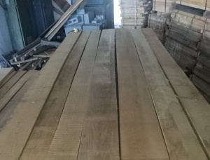 30 mm x 120 mm x 4200 mm  Eingefasstes Brett Eiche R/S KD