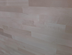 Сращенный на закрытый минишип мебельный щит Береза повислая 20 мм x 1300 мм x 3000 мм