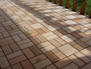 Larício-siberiano Parquet Secagem ao ar 33 mm x 312 mm x