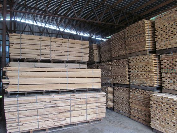 30 mm x 40 mm x 3000 mm 建築材橡木