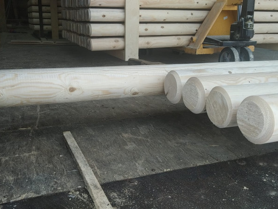 Sarıçam Yuvarlak kiriş 160 mm x 6 m