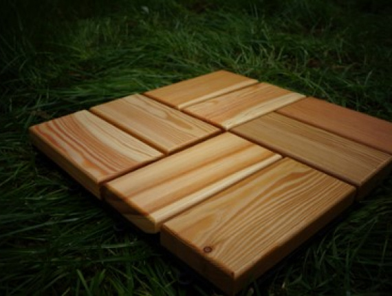 Larício-siberiano Parquet Secagem ao ar 33 mm x 312 mm x