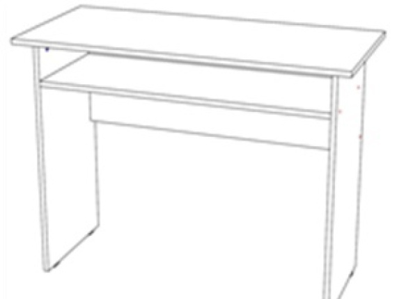 Yazma Masası Shelves ile