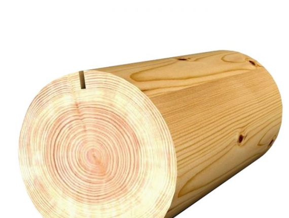 Zylindrisch rundholz Waldkiefer 260 mm x 6 m