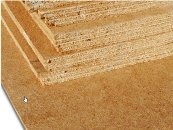 Fiberboard 3 mm x 1220 mm x 2440 mm