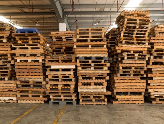 Holzpalette Fichte-Kiefer-Tanne (SPF) 1200 mm x 144 mm