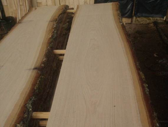 50 mm x 200 mm x  Meşe Flitch